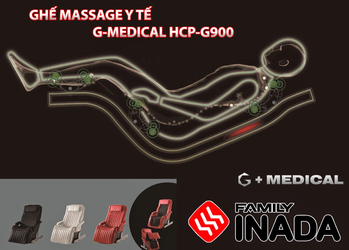 Ghế massage y tế G-Medical HCP-G900 thương hiệu INADA
