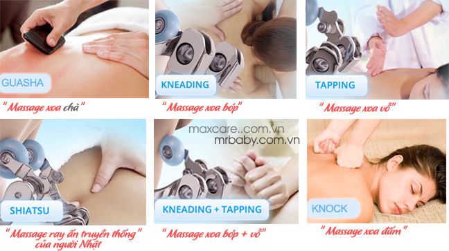6 kiểu massage 