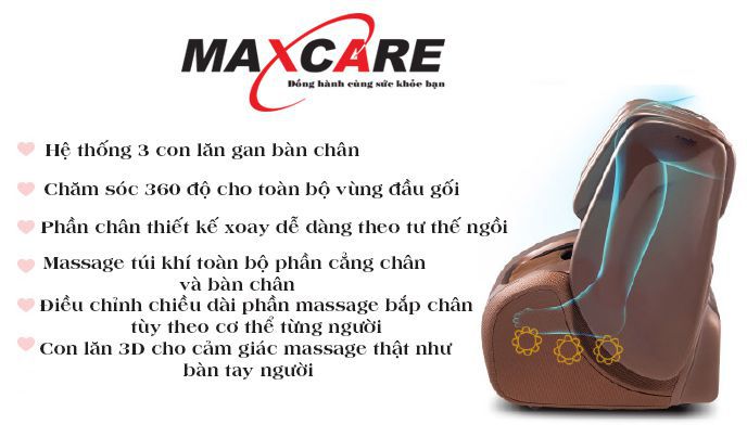 Ưu điểm sản phẩm máy massage chân, đầu gối Maxcare Max646
