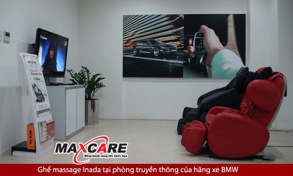Ghế massage Inada tại phòng truyền thông hãng xe BMW