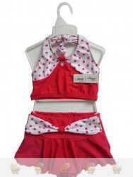 Bộ 2 mảnh hồng chấm bi