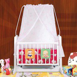 Nôi Gỗ Đại JUNO tự động hai tầng Long Hưng ( màu trắng )