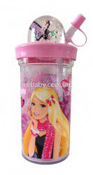 Bình uống nước Barbie hồng