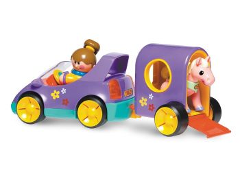 Bộ đồ chơi cô bé, xe, ngựa Tolo 89911