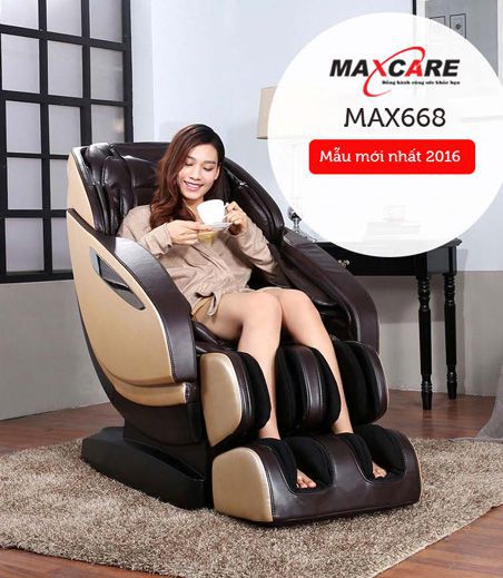 ghế massage max668 màu nâu